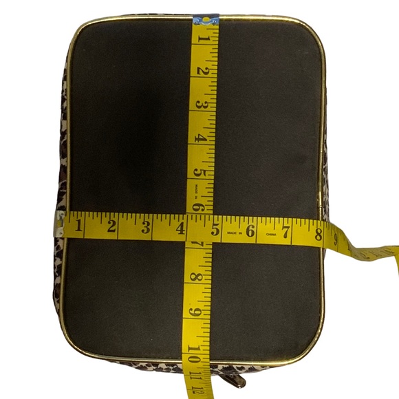 Travel Cosmetic Large Case Animal Print Leopard Packable Jewelry Collapsible NWT - Picture 9 of 15